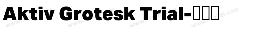Aktiv Grotesk Trial字体转换